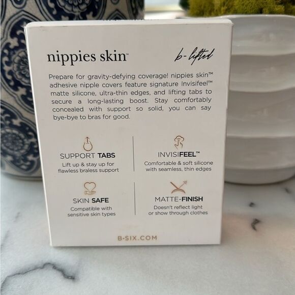 NWT NIPPIES SKIN LIFT size 1 S/M cups 3” A-C Cups caramel - Picture 4 of 8